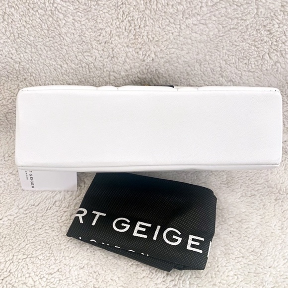 Kurt Geiger London Leather Mini Kensington UJ Bag in White NWT - Picture 4 of 8